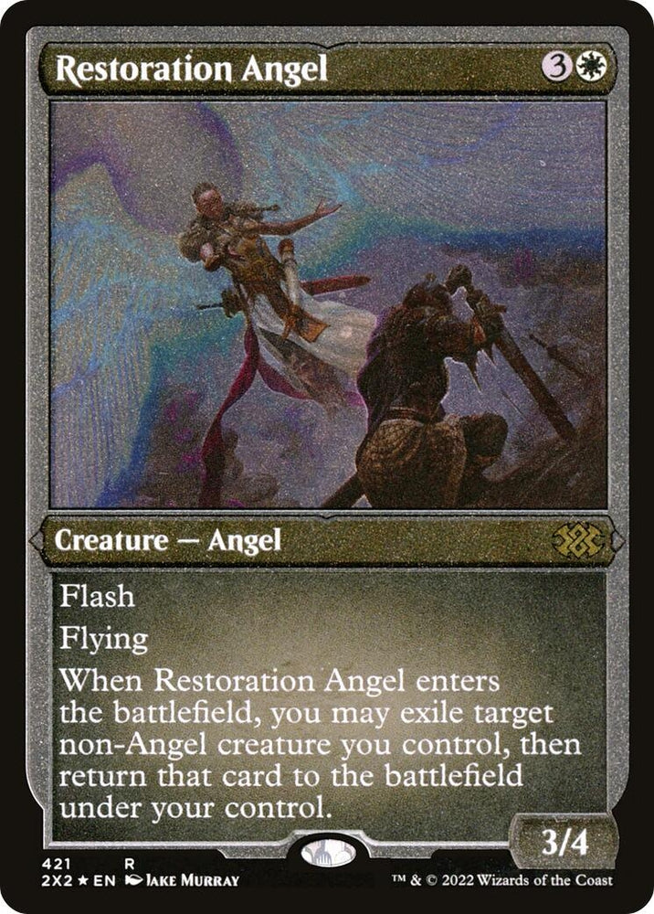 Image for Restoration Angel (Foil Etched) (421) [Double Masters 2022]