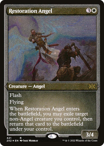 Image for Restoration Angel (Foil Etched) (421) [Double Masters 2022]