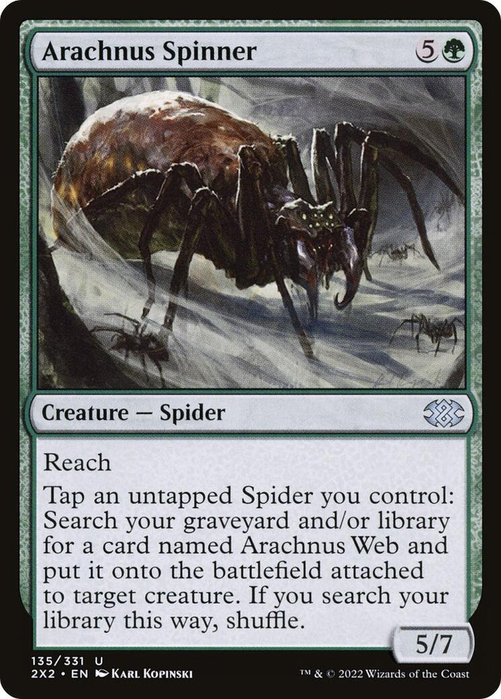Image for Arachnus Spinner (135) [Double Masters 2022]