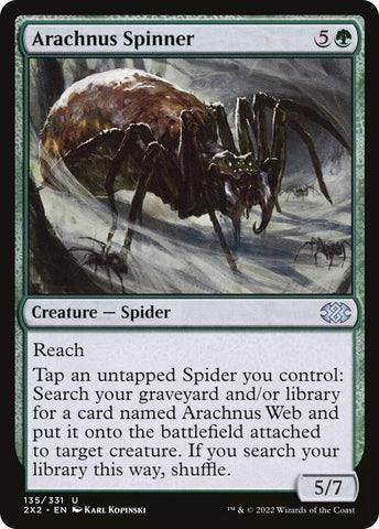 Image for Arachnus Spinner (135) [Double Masters 2022]