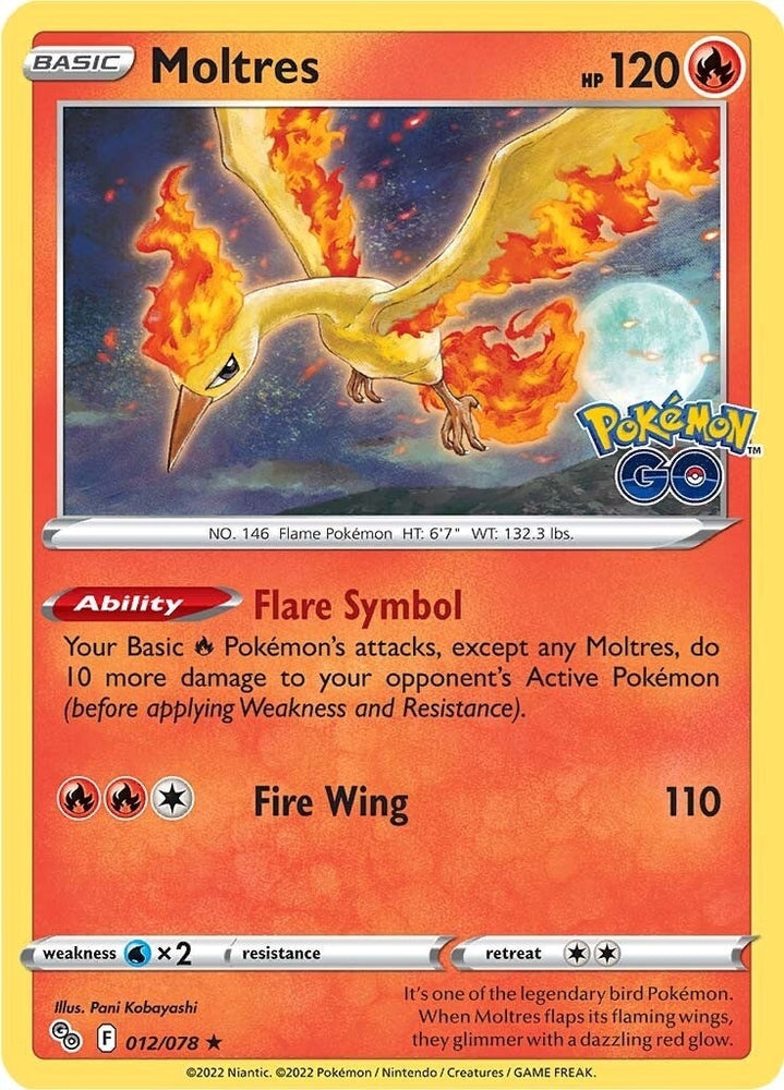 Image for Moltres (012/078) [Pokemon GO]