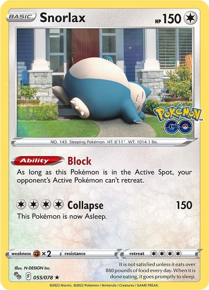 Image for Snorlax (055/078) [Pokemon GO]