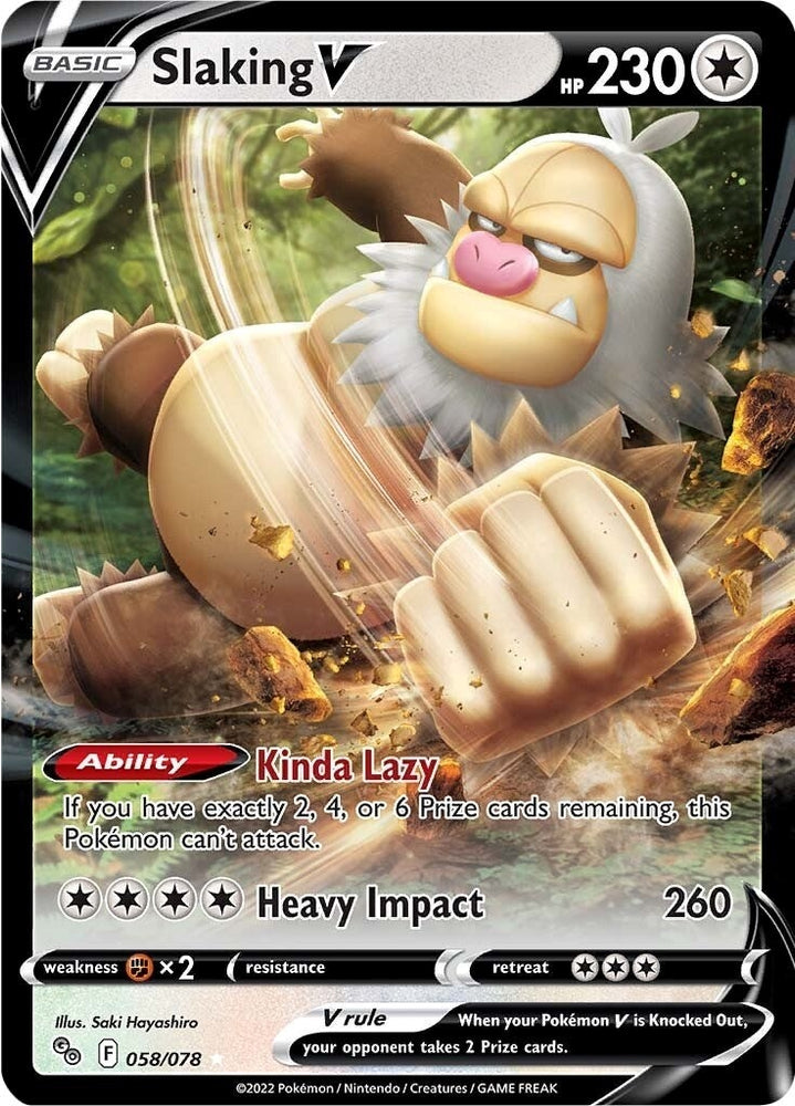 Image for Slaking V (058/078) [Pokemon GO]