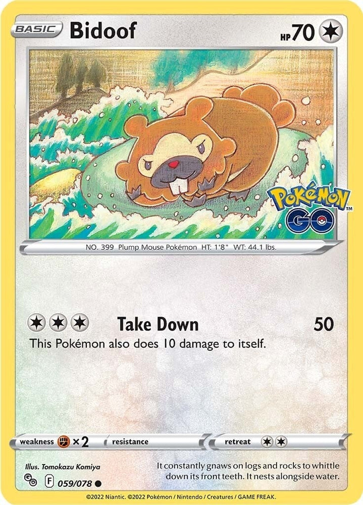 Image for Bidoof (059/078) [Pokemon GO]