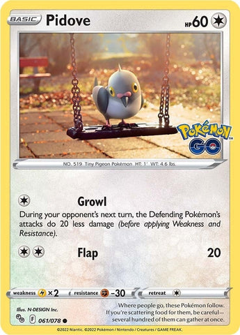 Image for Pidove (061/078) [Pokemon GO]
