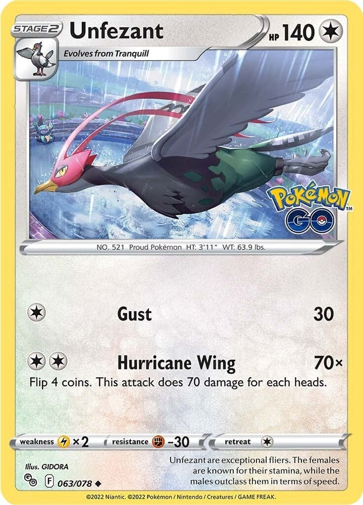 Image for Unfezant (063/078) - Pokemon