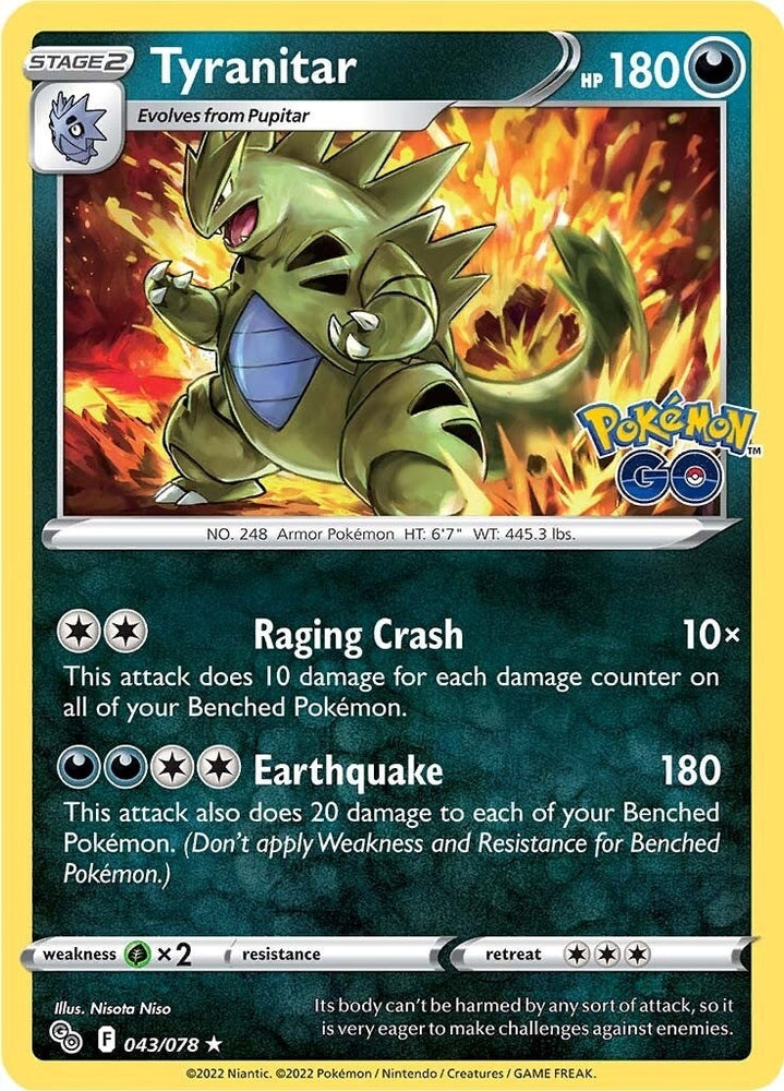 Image for Tyranitar (043/078) [Pokemon GO]