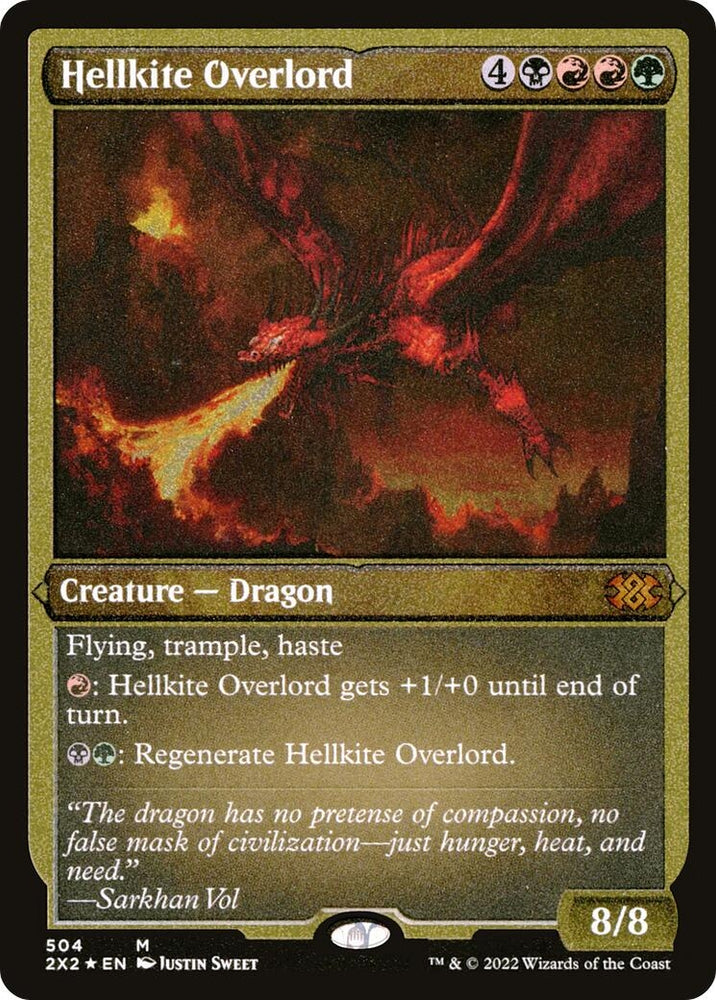 Image for Hellkite Overlord (Foil Etched) (504) [Double Masters 2022]