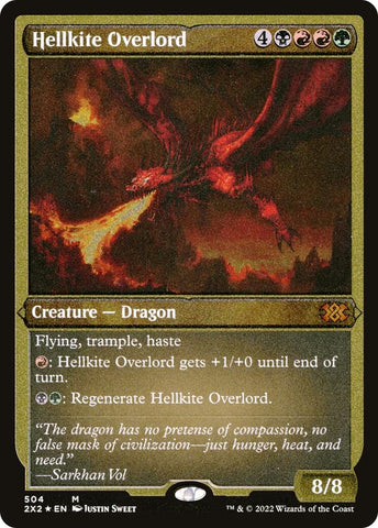Image for Hellkite Overlord (Foil Etched) (504) [Double Masters 2022]