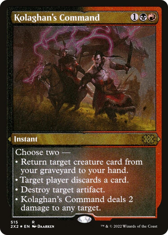 Image for Kolaghan's Command (Foil Etched) (515) [Double Masters 2022]