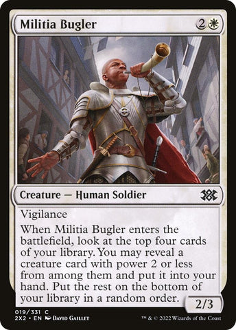 Image for Militia Bugler (19) [Double Masters 2022]