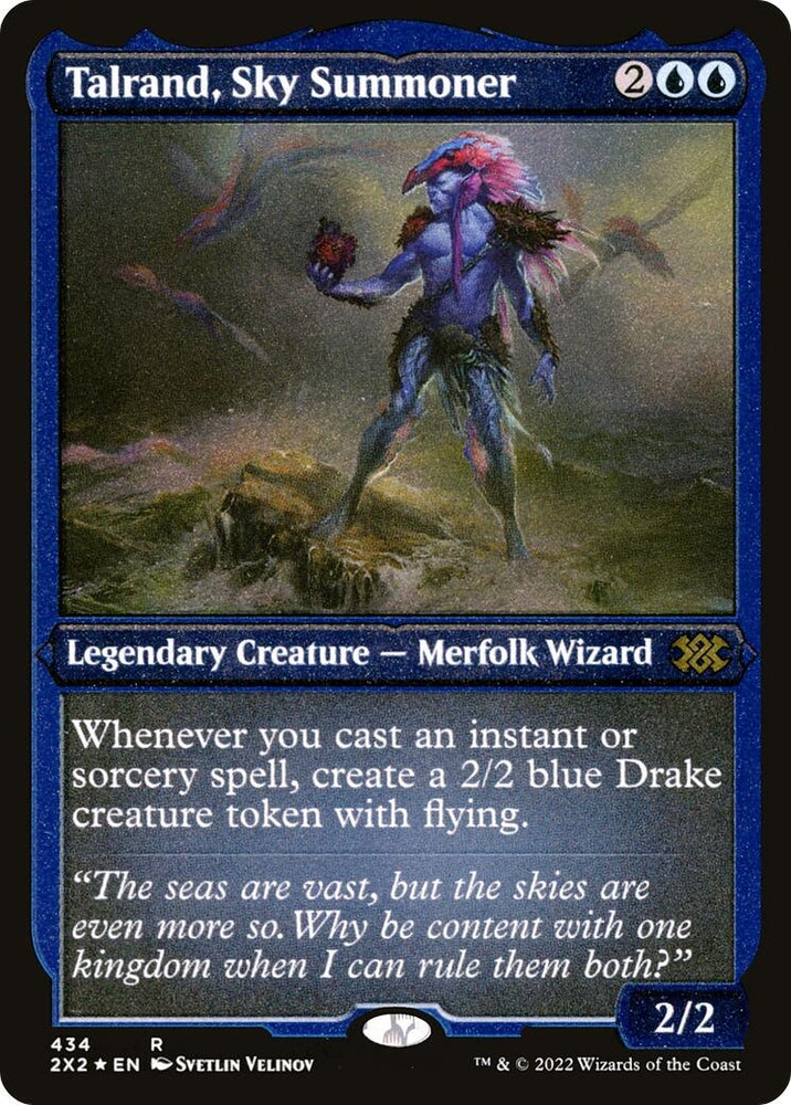 Image for Talrand, Sky Summoner (Foil Etched) (434) [Double Masters 2022]