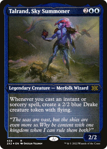 Image for Talrand, Sky Summoner (Foil Etched) (434) [Double Masters 2022]
