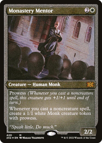 Image for Monastery Mentor (Foil Etched) (420) [Double Masters 2022]