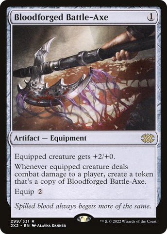 Image for Bloodforged Battle-Axe (299) [Double Masters 2022]