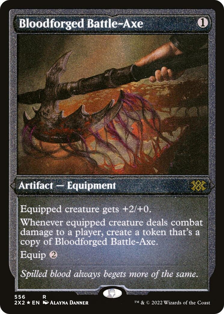 Image for Bloodforged Battle-Axe (Foil Etched) (556) [Double Masters 2022]