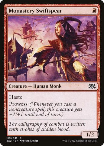 Image for Monastery Swiftspear (119) [Double Masters 2022]