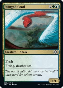 Image for Winged Coatl (295) [Double Masters 2022]