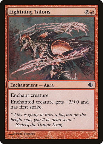 Image for Lightning Talons (107) [Shards of Alara]