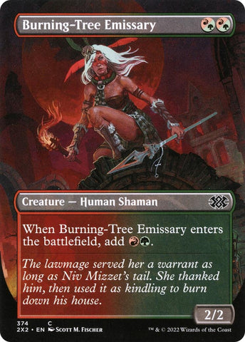 Image for Burning-Tree Emissary (Borderless) (374) [Double Masters 2022]