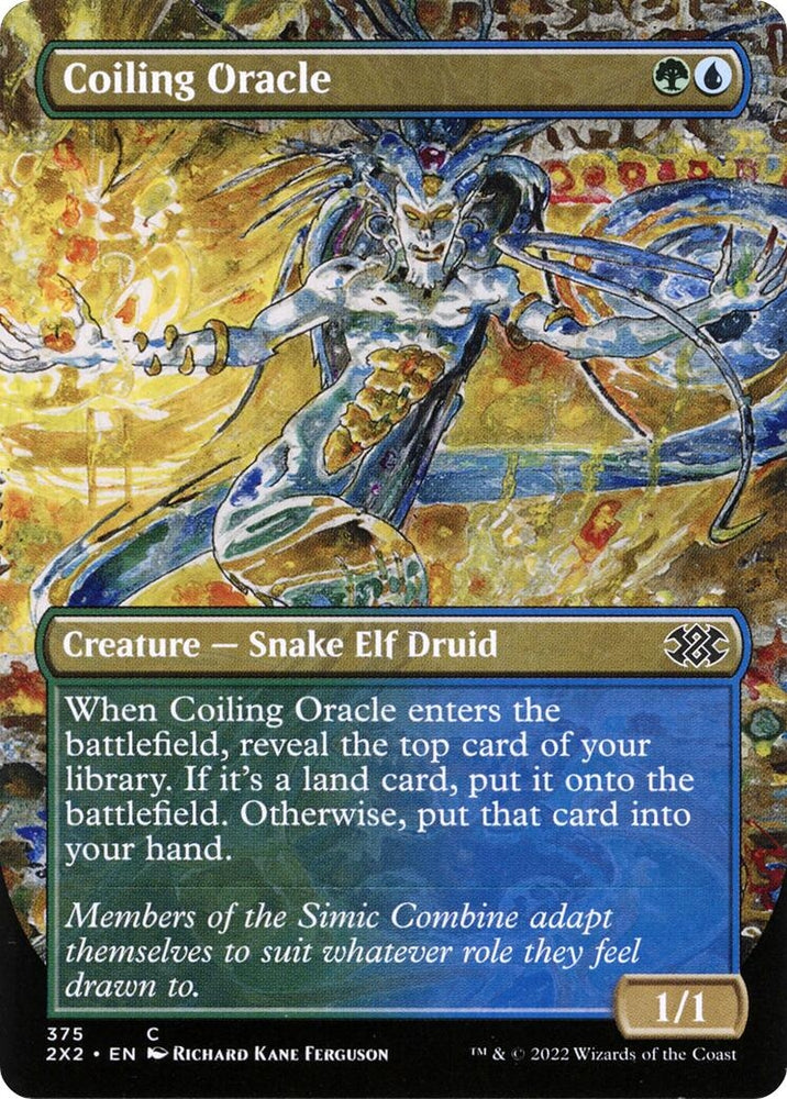 Image for Coiling Oracle (Borderless) (375) [Double Masters 2022]