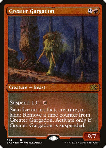 Image for Greater Gargadon (Foil Etched) (453) [Double Masters 2022]