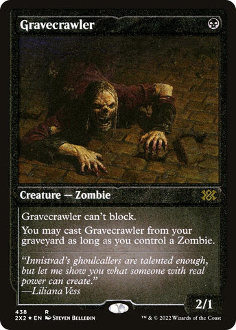 Image for Gravecrawler (Foil Etched) (438) [Double Masters 2022]