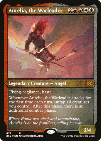 Image for Aurelia, the Warleader (Foil Etched) (477) [Double Masters 2022]
