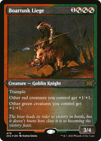 Image for Boartusk Liege (Foil Etched) (479) [Double Masters 2022]