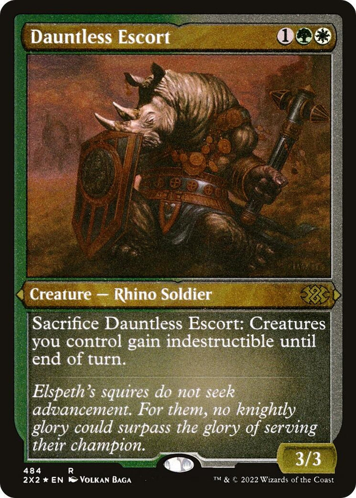 Image for Dauntless Escort (Foil Etched) (484) [Double Masters 2022]
