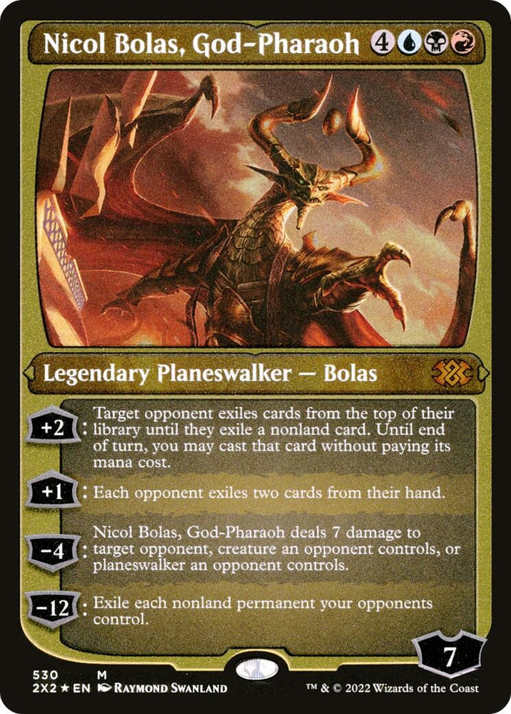 Image for Nicol Bolas, God-Pharaoh (Foil Etched) (530) [Double Masters 2022]