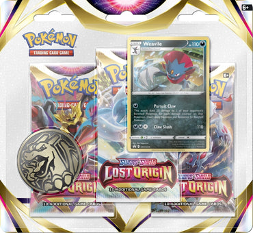 Image for Lost Origin 3 Pack Blister [Weavile] [SWSH11: Lost Origin]