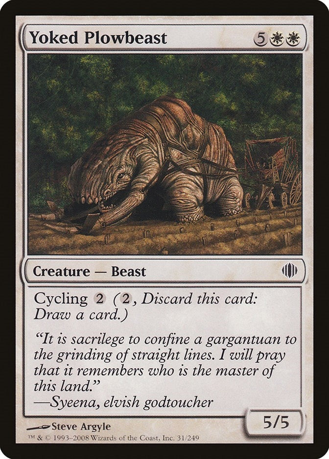 Image for Yoked Plowbeast (31) [Shards of Alara]