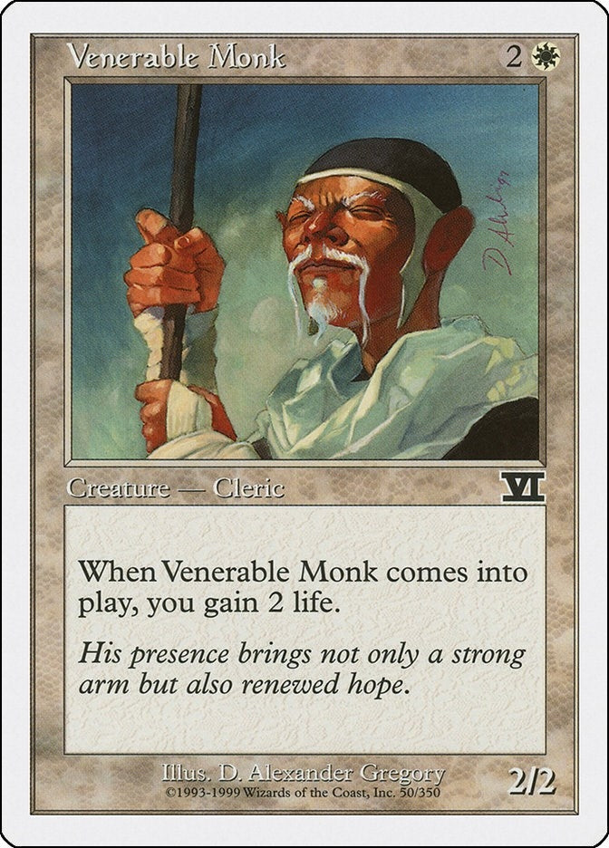 Image for Venerable Monk (50) - Magic: The Gathering