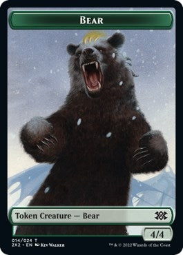 Image for Bear // Phyrexian Golem Double-Sided Token (14 // 21) [Double Masters 2022]