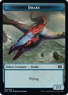 Image for Drake // Knight Double-Sided Token (10 // 5) [Double Masters 2022]
