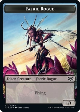 Image for Faerie Rogue // Angel Double-Sided Token (11 // 3) [Double Masters 2022]