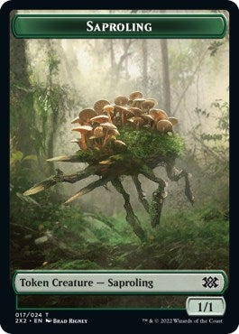 Image for Saproling // Treasure Double-Sided Token (17 // 22) [Double Masters 2022]