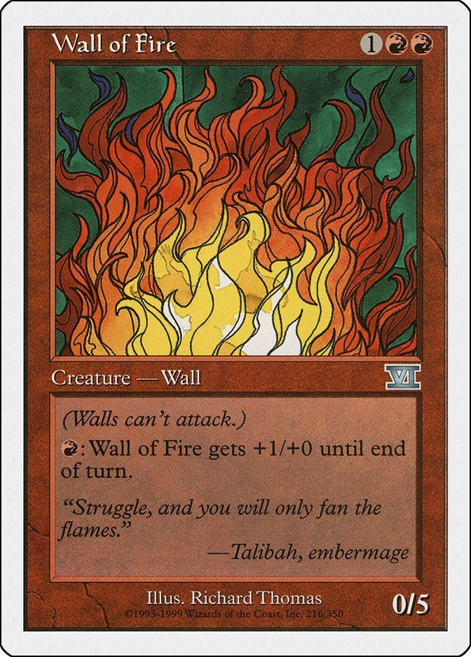 Image for Wall of Fire (216) - Magic: The Gathering