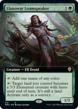 Image for Llanowar Loamspeaker (Extended Art) (416) [Dominaria United]