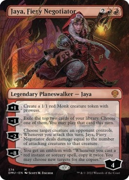 Image for Jaya, Fiery Negotiator (Borderless) (374) [Dominaria United]