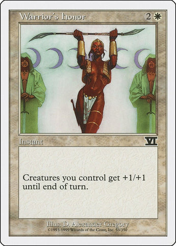 Image for Warrior's Honor (53) - Magic: The Gathering