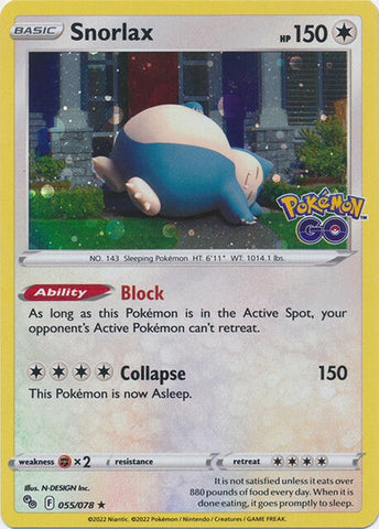 Snorlax - 55/078 (Cosmos Holo) (055/078) (Miscellaneous Cards & Products)