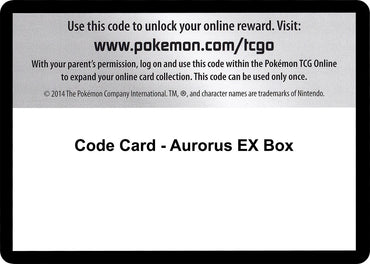 Image for Code Card - Aurorus EX Box - Pokemon