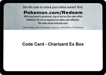 Image for Code Card - Charizard Ex Box - Pokemon