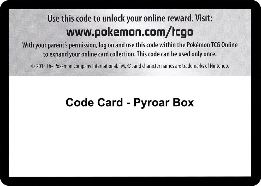 Image for Code Card - Pyroar Box - Pokemon