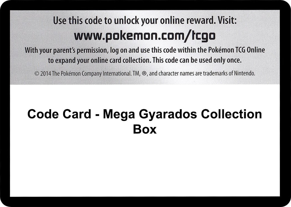 Image for Code Card - Mega Gyarados Collection Box - Pokemon