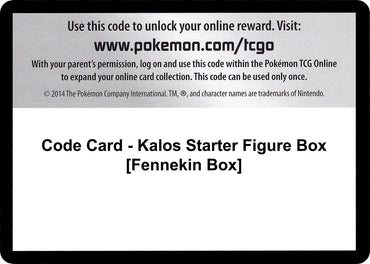 Image for Code Card - Kalos Starter Figure Box [Fennekin Box] - Pokemon