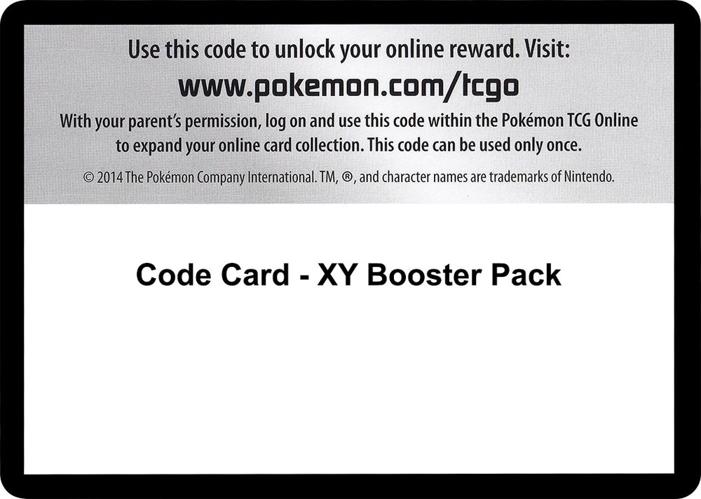 Image for Code Card - XY Booster Pack - Pokemon