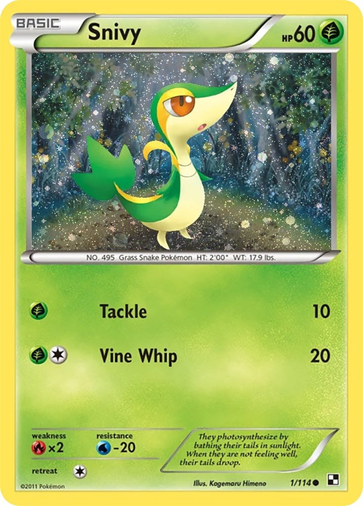 Snivy - 1/114 (Cosmos Holo) (001/114) (Miscellaneous Cards & Products)